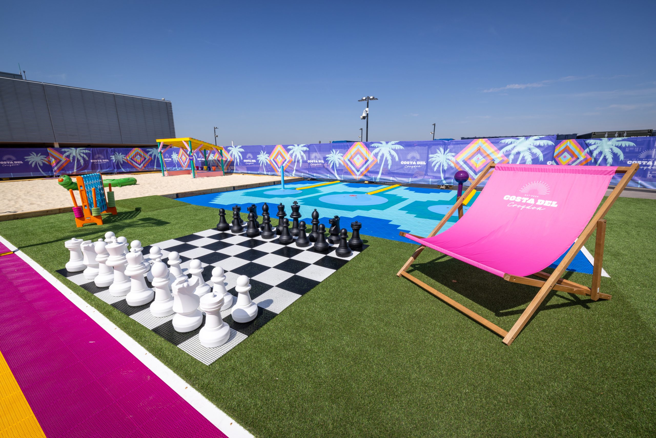 Costa Del Croydon opens for free 1 to 28 August at Centrale shopping centre Croydon Photos Glenn Foster c Centrale and Whitgift centre1H3A1764 scaled