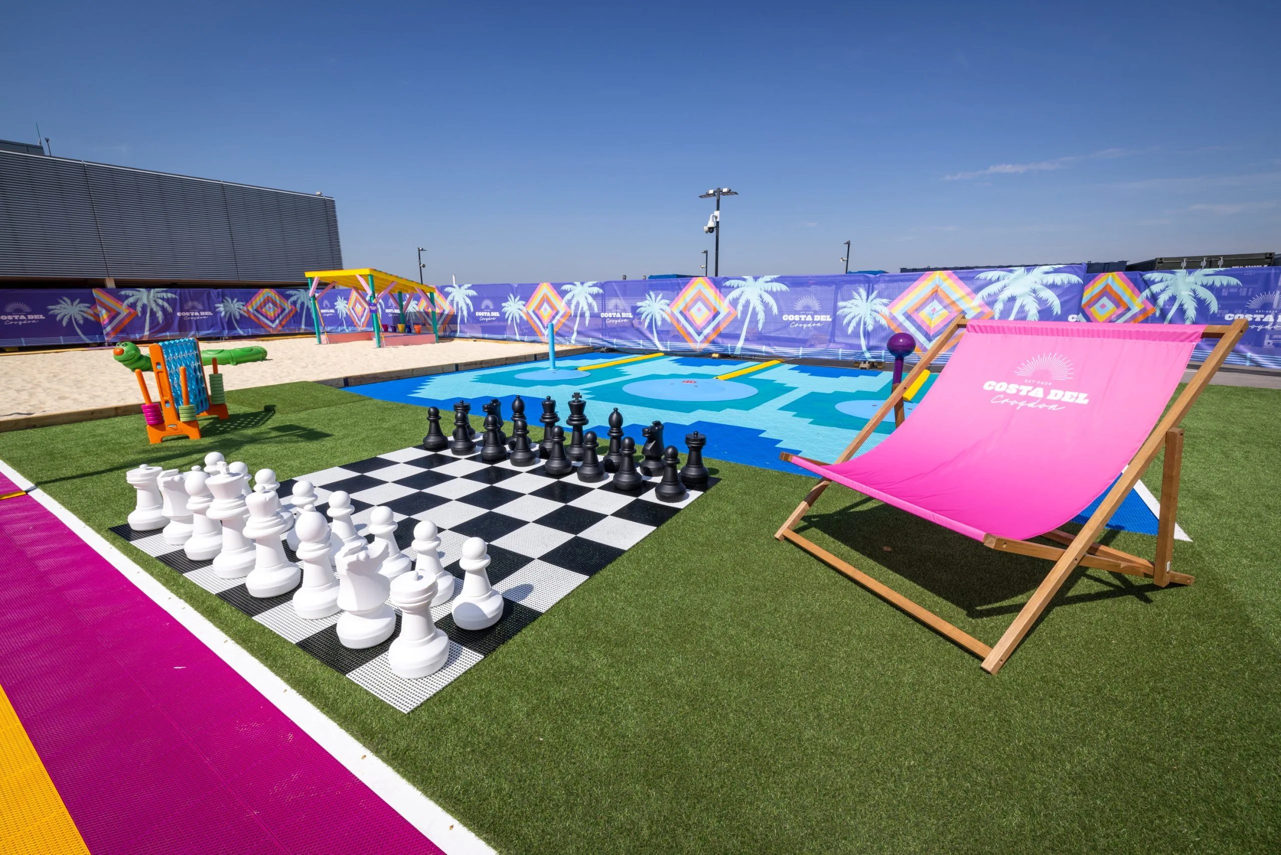 Costa Del Croydon opens for free 1 to 28 August at Centrale shopping centre Croydon Photos Glenn Foster c Centrale and Whitgift centre1H3A1764 scaled