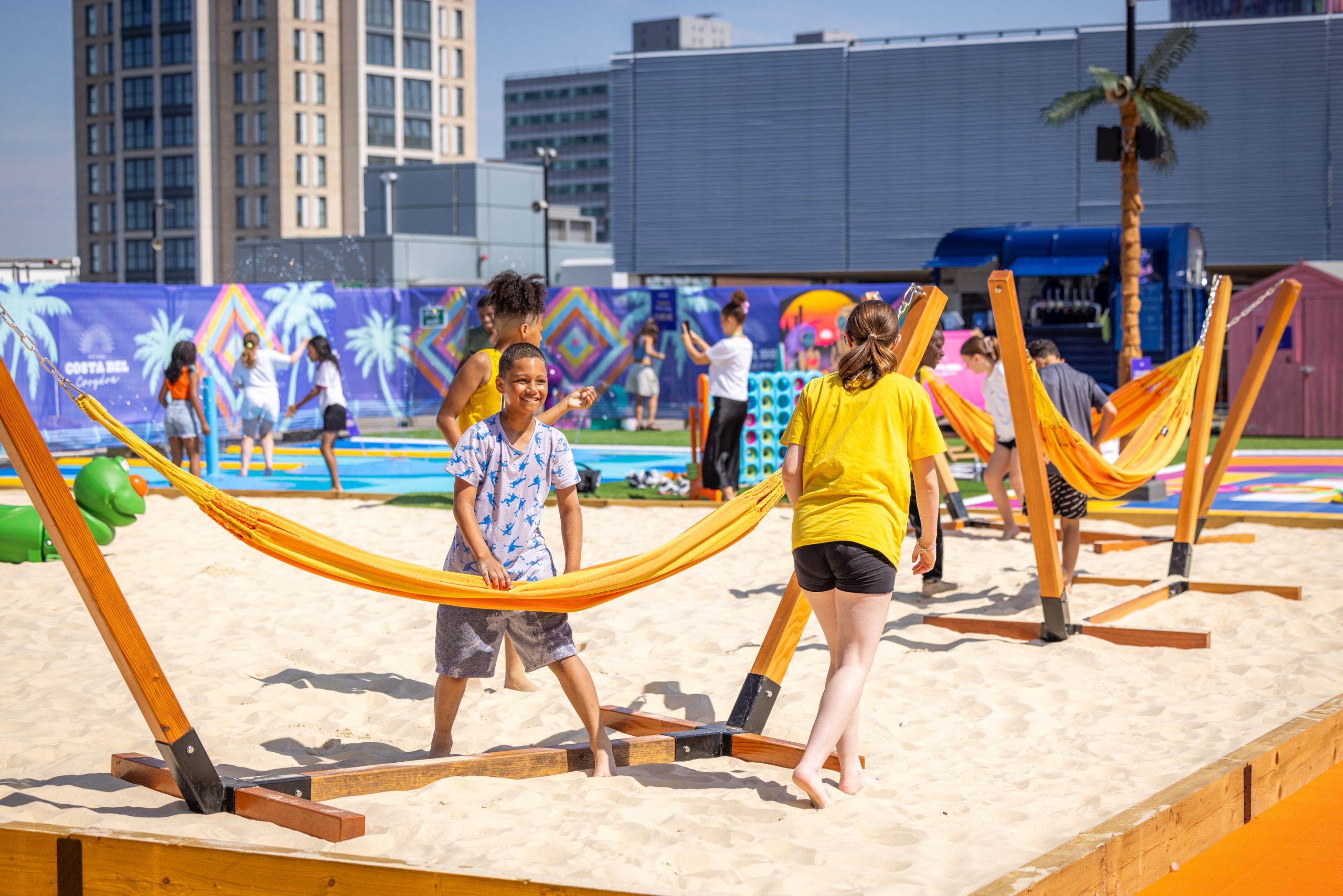 Costa Del Croydon opens for free 1 to 28 August at Centrale shopping centre Croydon Photos Glenn Foster c Centrale and Whitgift centre1H3A1782 scaled