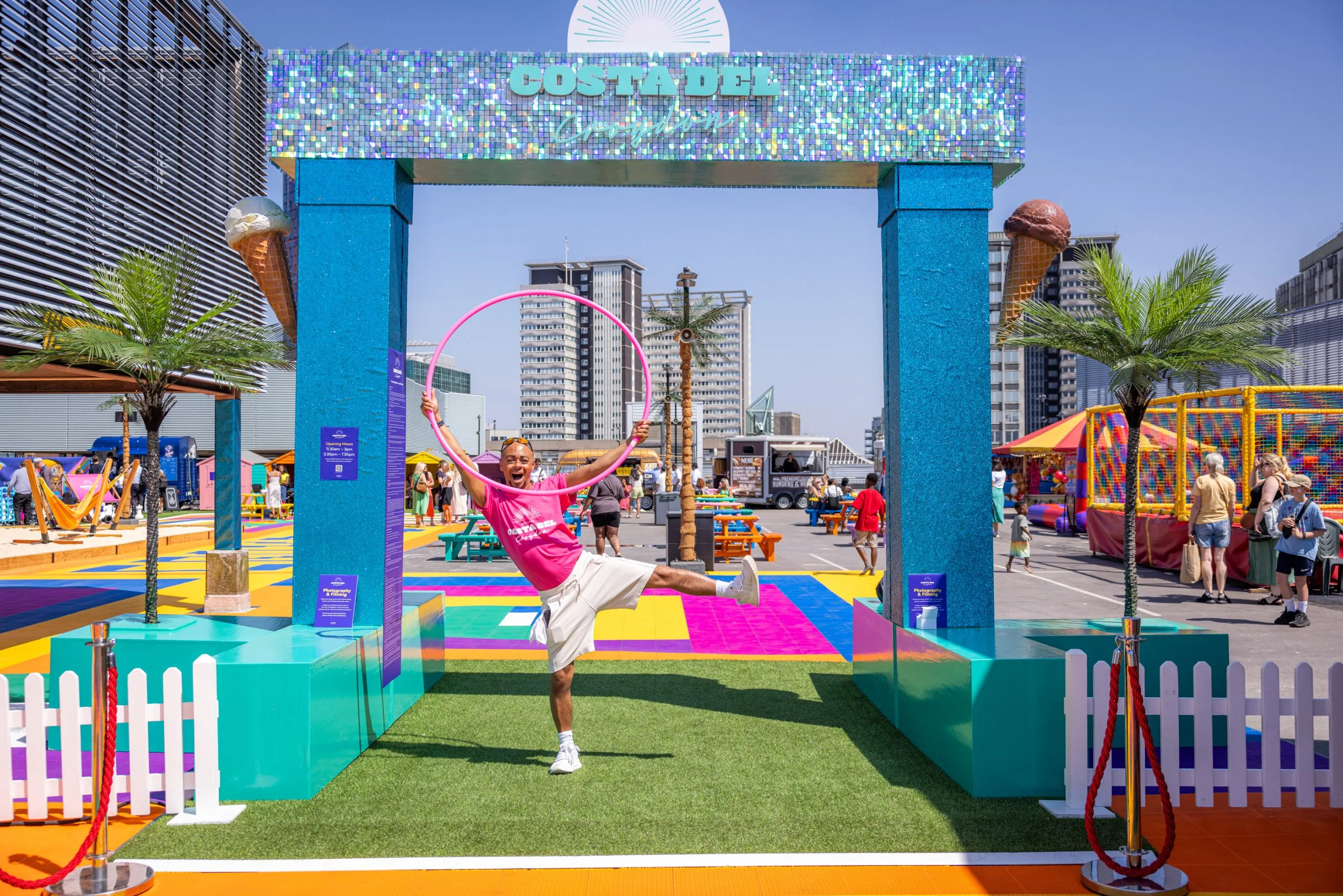 Costa Del Croydon 3 Costa Del Croydon opens for free 1 to 28 August at Centrale shopping centre Croydon Photos Glenn Foster c Centrale and Whitgift centre1H3A2072 scaled