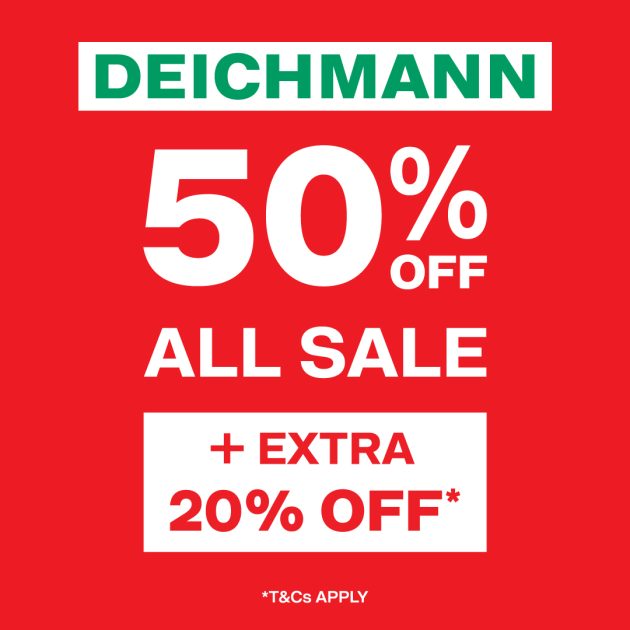 Enjoy an extra 20% off at Deichmann 3 Sale 50offextra20off SP 1080x1080 1