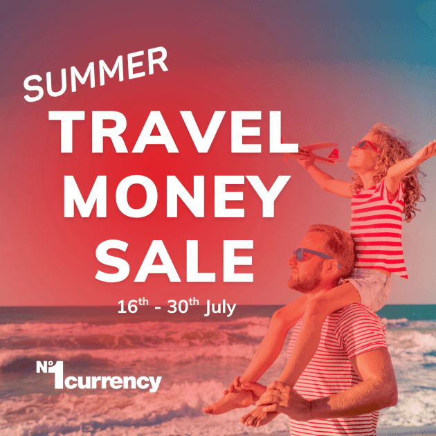 Summer Sale at No1 Currency: Get EVEN BETTER rates on your Travel Money 1 No1 Currency Summer Sale Static 1